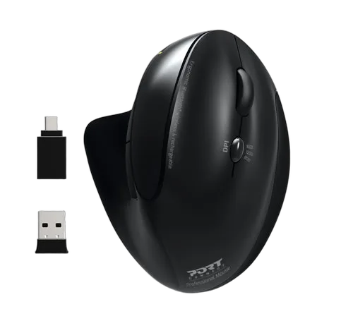 Ergonomic Rechargeable - Sans-Fil/Noir