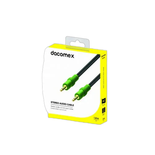 Dacomex Câble Jack Stereo 3.5mm mâle/mâle- 1,8m — vue 1