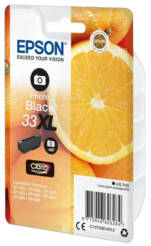 Epson Ink/33XL Oranges 8.1ml PBK — vue 2