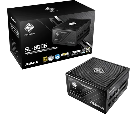 ASRock ATX 850W - 80+ Gold - Steel Legend SL-850G Noir