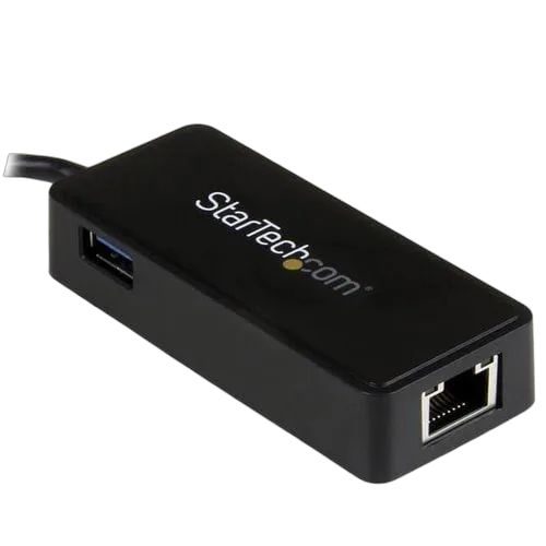 StarTech USB-C to GbE Adapter w/Extra USB port — vue 3