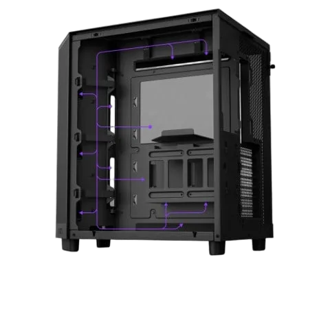 NZXT H6 Flow RGB Noir - MT/Sans alim/ATX — vue 15