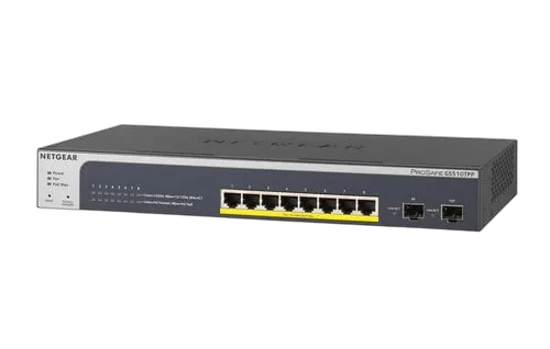 NETGEAR ProSAFE 8p PoE+Gigabit Switch — vue 1