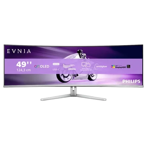 EVNIA 49" DQHD QD-OLED 240Hz/0.3ms/USB-C/Ambiglow#