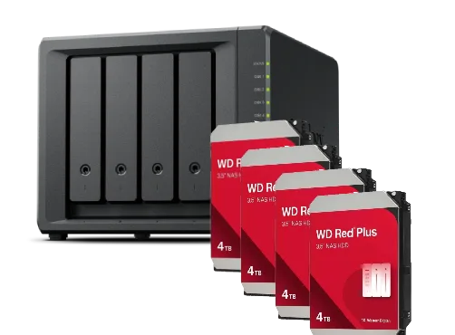Synology DS425+ - 4 Baies avec 4 disques de 4To RED Plus — vue 1