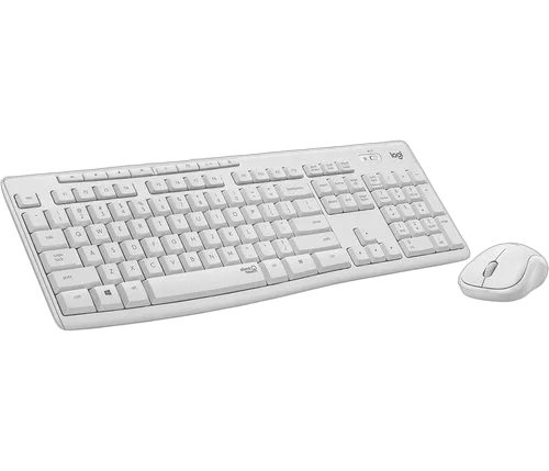 Logitech MK295 Silent Wireless Combo Blanc — vue 3