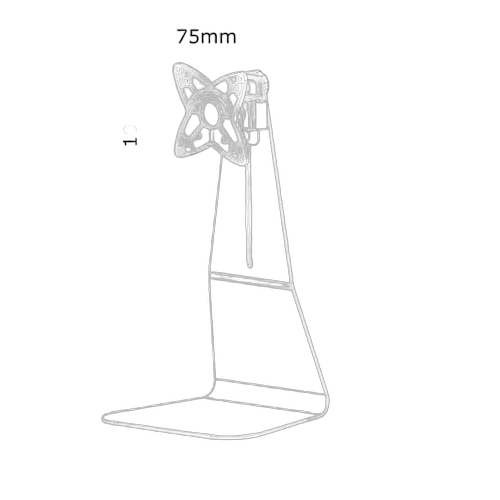 NewStar Desk Mount 10-27" Full Motion BLACK — vue 4