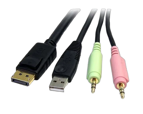 StarTech 4-in-1 USB DisplayPort KVM Switch Cable — vue 2