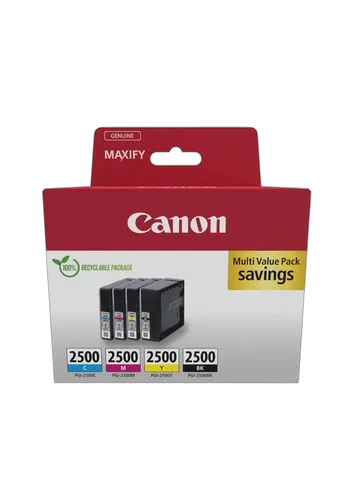 Canon Cartouche d'encre PGI-2500 - Pack de 4 couleurs — vue 1