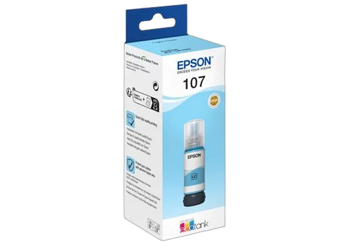 Epson Ink/107 EcoTank Light CY ink bottle — vue 3