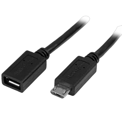 StarTech 0.5m 20in Micro-USB Extension Cable M/F — vue 1