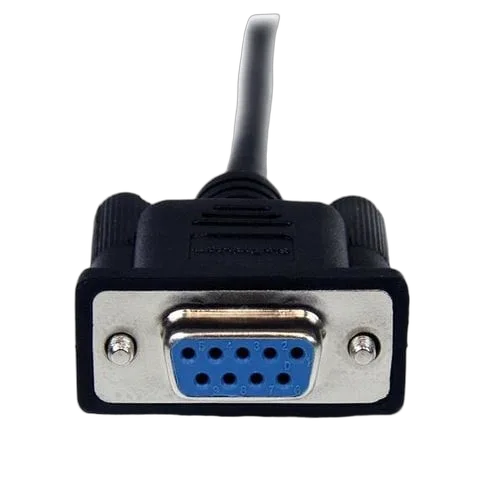 StarTech 1m Black DB9 RS232 Null Modem Cable F/M — vue 3