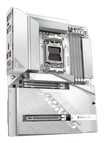 Gigabyte B850 AORUS STEALTH ICE — vue 4