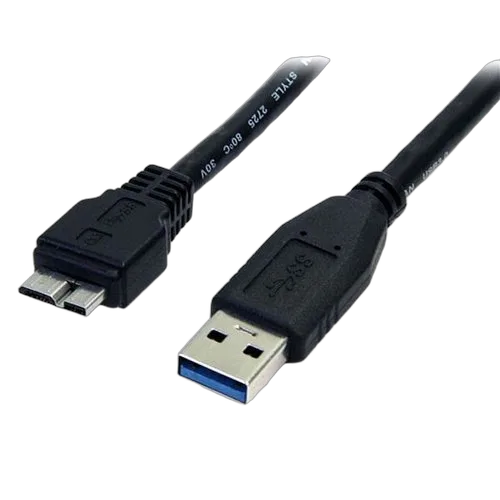 StarTech 0.5m 1.5ft Black USB 3.0 Micro B Cable — vue 1