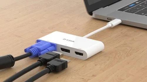 D-Link 3-IN-1 USB-C TO HDMI/VGA — vue 4