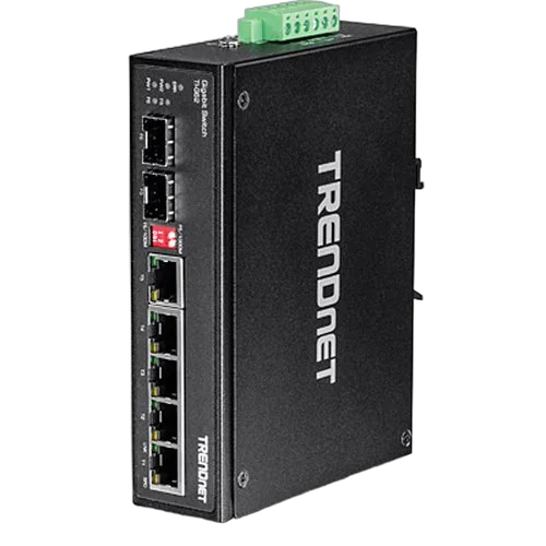TrendNet 6-PORT HARD. IND. GBIT SWITCH — vue 1