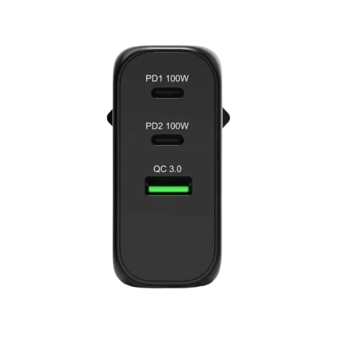 Port Chargeur mural GaN 100W - 3 ports + Câble USB-C 2m — vue 7