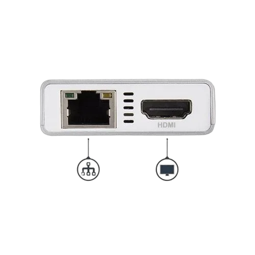 StarTech USB C Multiport Adapter - PD - Silver — vue 4