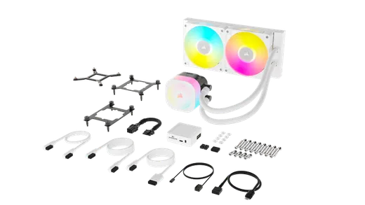Corsair iCUE LINK TITAN 240 RX LCD Blanc AIO/240mm — vue 5
