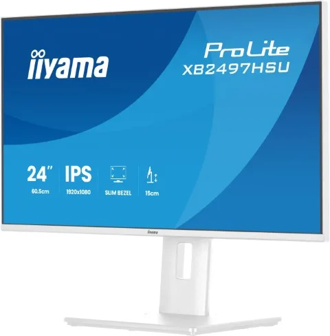 Iiyama XB2497HSU-W1 - 23.8" FHD 120Hz IPS Pivot HP Blanc — vue 4