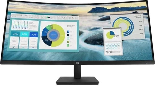 HP P34hc G4 86,4 cm (34") 3440 x 1440 pixels Quad HD LED Noir — vue 1
