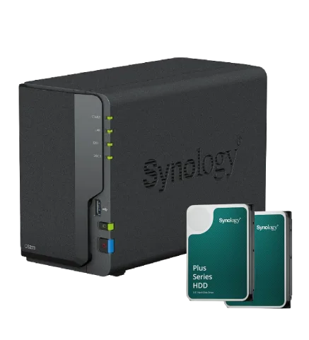 Synology DS223 - 2 Baies avec 2 Disques de 4 To