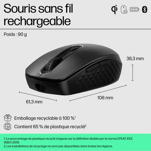 HP 695 QI-CHARGING WIRELESS MOUSE — vue 11