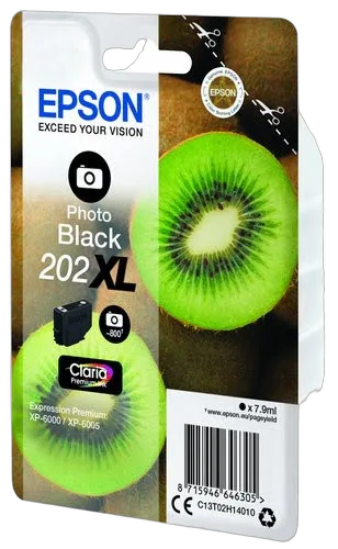 Epson Ink/202XL Kiwi 7.9ml PBK — vue 3