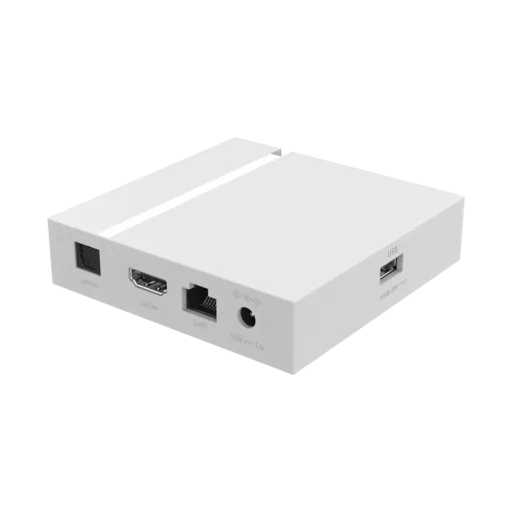 Strong Android Box LEAP-S3+ - 4K/RJ45/WiFi - Blanc, vue 3