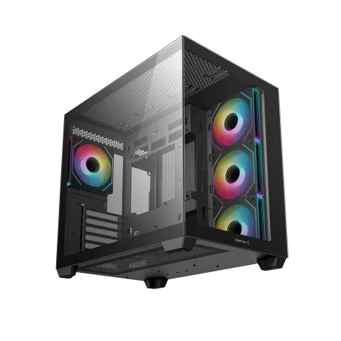 Deepcool CG530 4F Noir - MT/Sans Alim/ATX + MYSTIQUE 360 ARGB - Noir - 360mm — vue 4