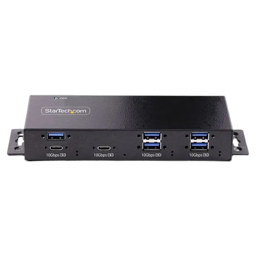 StarTech HUB INDUSTRIEL USB 10GBPS A 7 — vue 3