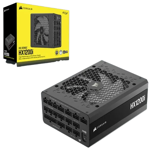 Corsair ATX 1200W - 80+ Platinum - HX1200i C14 Version Noir — vue 1