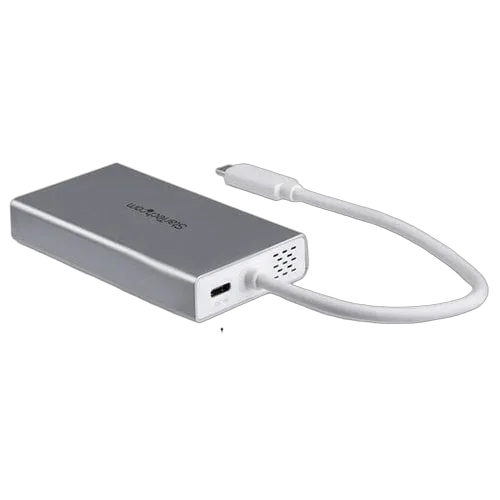 StarTech USB C Multiport Adapter - PD - Silver — vue 5