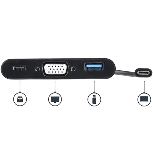 StarTech USB-C to VGA Multifunction Adapter - PD — vue 4