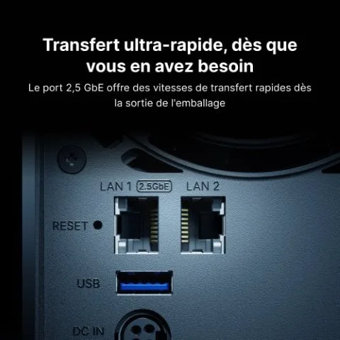 Synology DS425+ - 4 Baies (compatible disques tiers) — vue 6