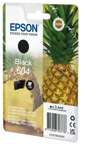 Epson Ink/604 Pineapple 3.4ml BK SEC — vue 1