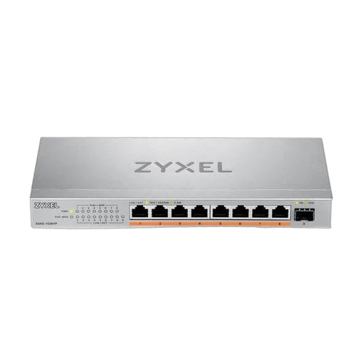 Zyxel XMG-108HP - Switch 8 ports 2,5G PoE++ SFP+ 10G — vue 3