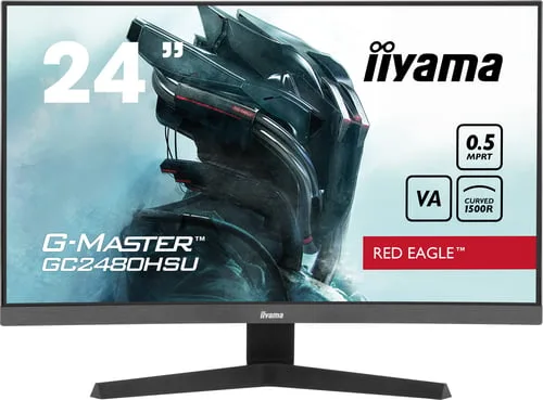 Iiyama G-Master Red Eagle GC2480HSU-B1 - 23.6" CURVE FHD 180Hz VA 0,5ms HDR Adaptive Sync — vue 1