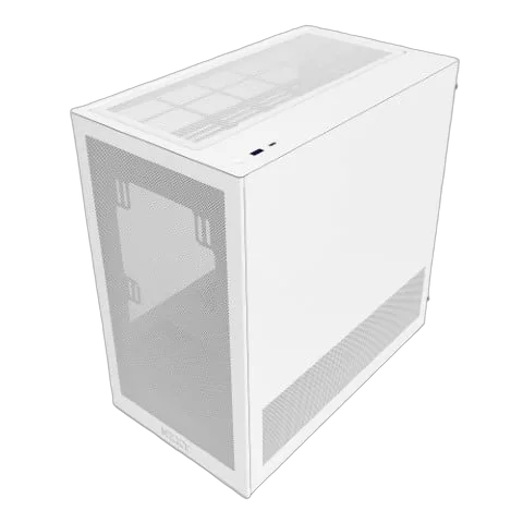 NZXT H3 Flow Blanc - MT/Sans Alim/mATX — vue 4