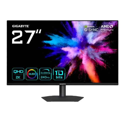 Gigabyte GO27Q24A - 27" QD-OLED QHD 240Hz Pivot FreeSync Premium — vue 1