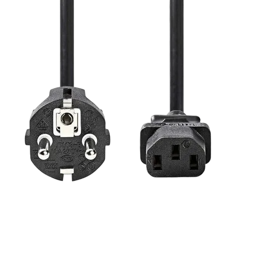 Nedis Câble prise de terre mâle/IEC-320-C13 - 2m - Noir — vue 2