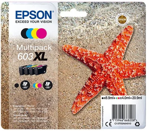 Epson - Noir, Cyan, Magenta, Jaune - C13T03A64020 — vue 1