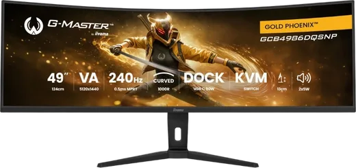 Iiyama G-Master GCB4986DQSNP-B1 - 49" CURVE DQHD 240Hz VA 0.5ms Adaptive Sync, vue 1