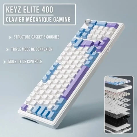 The G-LAB Keyz Elite 400 White Blue — vue 7
