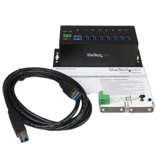 StarTech 7 Port Industrial USB 3.0 Hub - Metal — vue 5