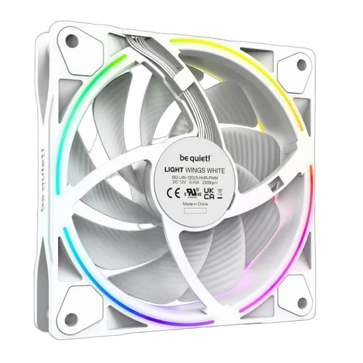 be quiet! Pack de 3 Light Wings 120mm PWM ARGB High Speed Blanc — vue 2