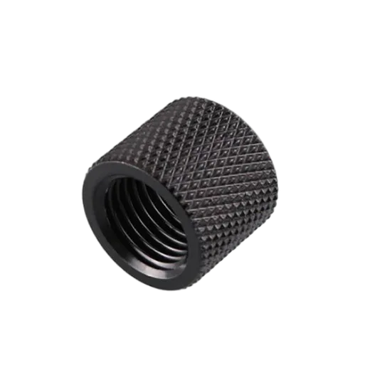Raccord tube rigide droit noir - 14mm — vue 1