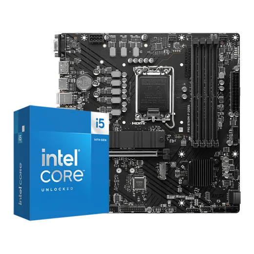 MSI BUNDLE PRO B760M-P + Core i5-14600KF — vue 1