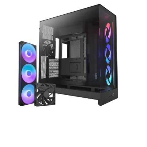 NZXT H9 Flow RGB Noir - MT/Sans Alim/E-ATX — vue 9