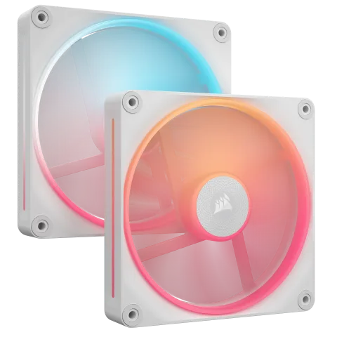 Corsair LX140-R RGB PWM (2x140mm) - Blanc — vue 5
